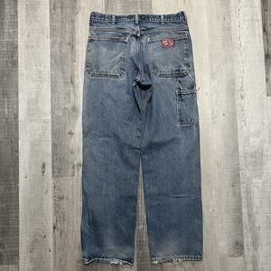 VTG Wild Ass Jeans Baggy USA Carpenter Denim Vintage Workwear Denim Mens 34